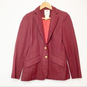 Vintage Wool blend blazer maroon